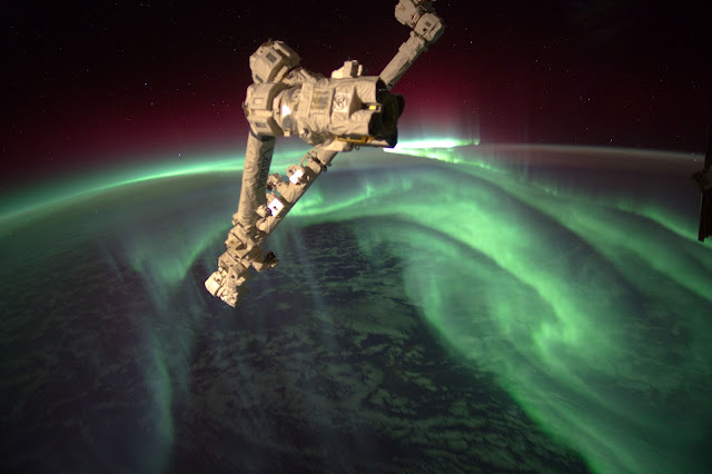 Aurora seen from the International Space Station