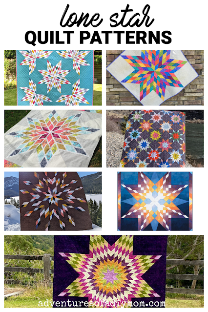 collage of lone star quilts