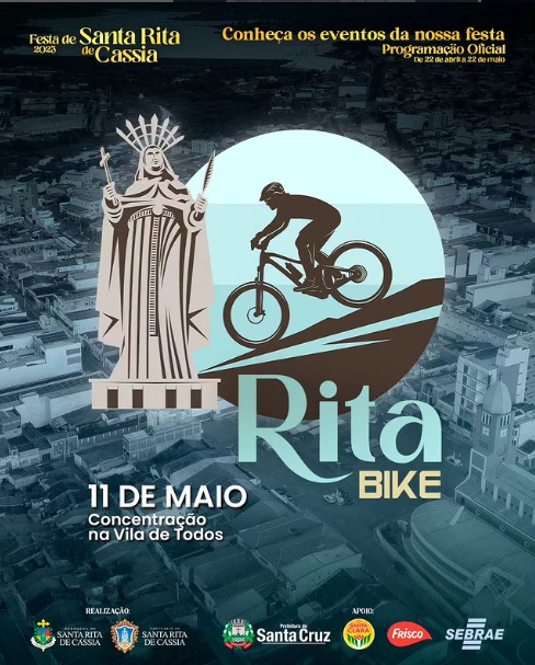 No dia 11 de maio, quinta-feira, a Paróquia de Santa Rita realiza mais uma edição do Rita Bike, em parceria com os ciclistas de Santa Cruz.