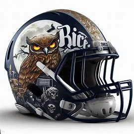 Rice Owls Halloween Concept Helmets