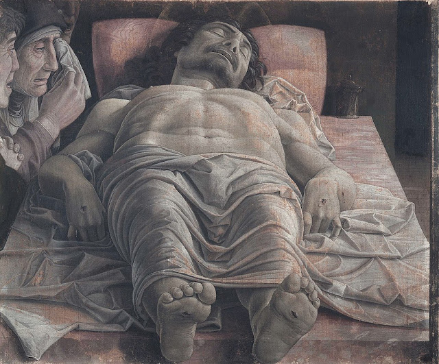  quadro A Lamentação sobre o Cristo Morto - Mantegna  