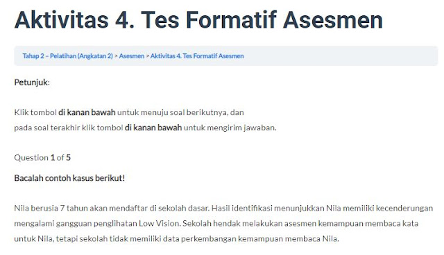 Soal dan Jawaban Tahap 2 Aktivitas 4 Tes Formatif Asesmen