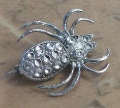 spider brooch in Staybrite by Charles Horner