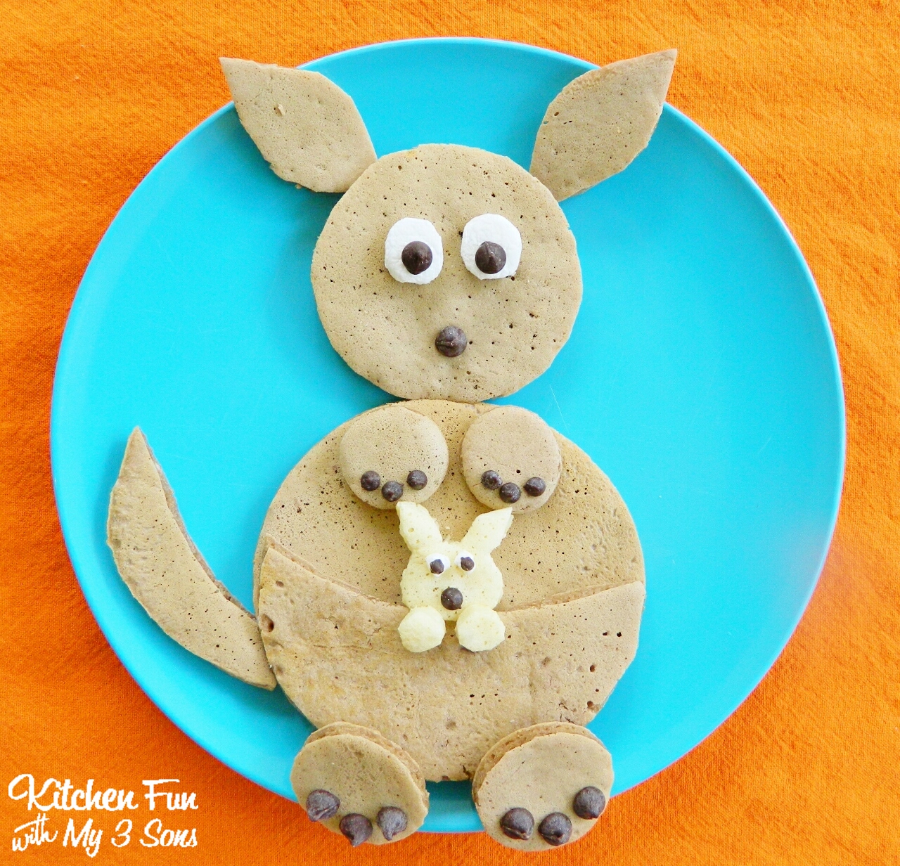 breakfast Kangaroo pancakes to make 3 how kids! Pancakes with the fun a bisquick  for