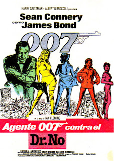 AGENTE 007 CONTRA EL DR. NO. Cartel, España. Basado en el diseño de Mitchell Hooks y David Chasman. AGENTE 007 CONTRA EL DOCTOR NO. Doctor No. 1962. Reino Unido. Dirección: Terence Young. Reparto: Sean Connery, Ursula Andress, Jack Lord, Joseph Wiseman, Anthony Dawson, Zena Marshall, John Kitzmiller, Bernard Lee, Eunice Gayson, Lois Maxwell, Peter Burton.