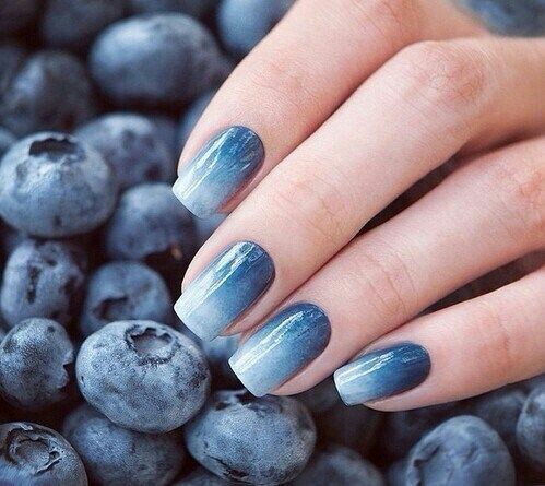 Blue berry nail art