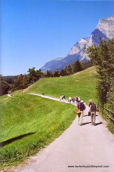 trail to Heidi's hut in Maienfeld, Switzerland