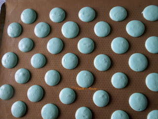 Macarons ganache noix de coco préparation