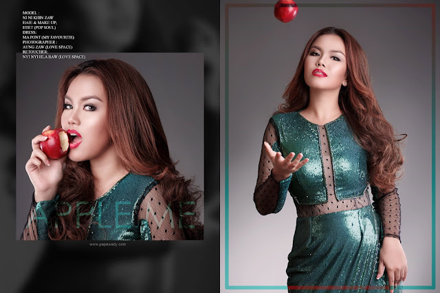 Celebrity of the Week - Ni Ni Khin Zaw New Album "RED" A Ni Yaung Cover Photoshoot 