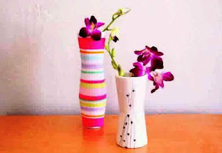 Cara Membuat Vas Bunga Dari Botol Plastik Bekas Dan Kaos Kaki