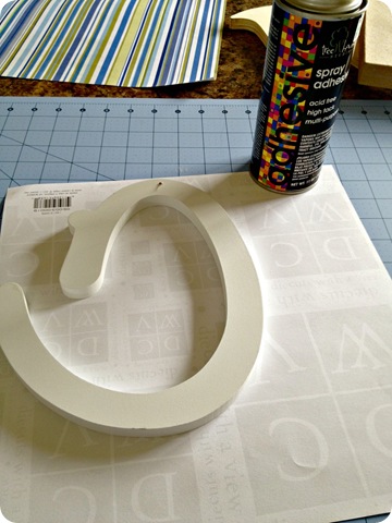 craft letters scrapbook paper