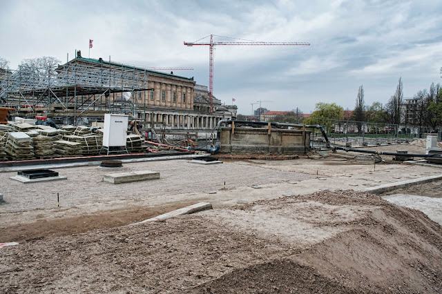 Baustelle Museumsinsel, Friedrichsbrücke, Brückensanierung, Bodestraße, 10178 Berlin, 22.03.2014