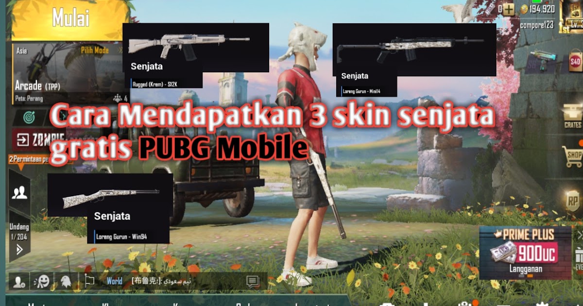 Cara Mendapatkan 3 Skin Senjata Gratis PUBG Mobile. | androidzone