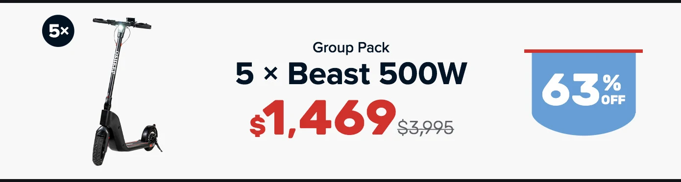 Beast Pro: The Worlds First Modular E-scooter 500W