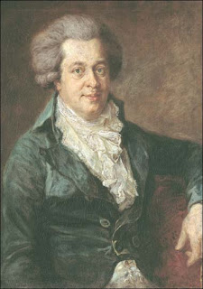 Mozart by Johann Georg Edlinger in 1790