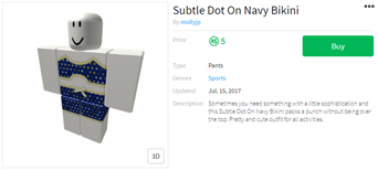 Subtle Dot On Navy Bikini