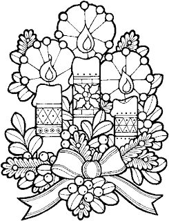 candles printable for christmas