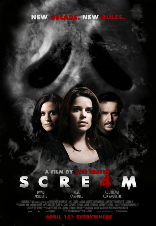 'New Decade New Rules' the poster for Scream 4 claims