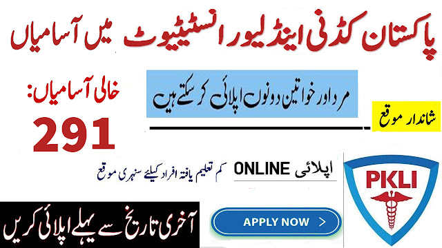 Pakistan Kidney And Liver Institute Vacancies Opportunities 2024