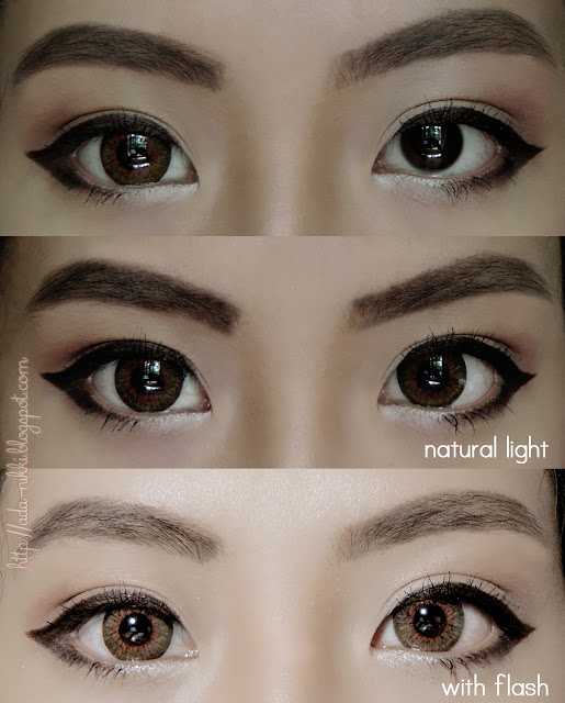 Dolly Eye Barbie Puffy 3 Tones Brown Big Eye Color Lenses Review UNIQSO