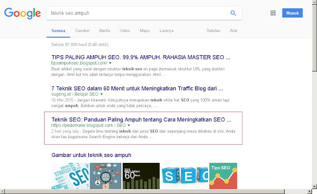 cara memenangkan persaingan di SERP Google [90%] Cara Ini Membuat Konten Masuk Halaman Pertama, 3 Hari Saja untuk Google