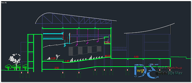 Performing arts center in AutoCAD 