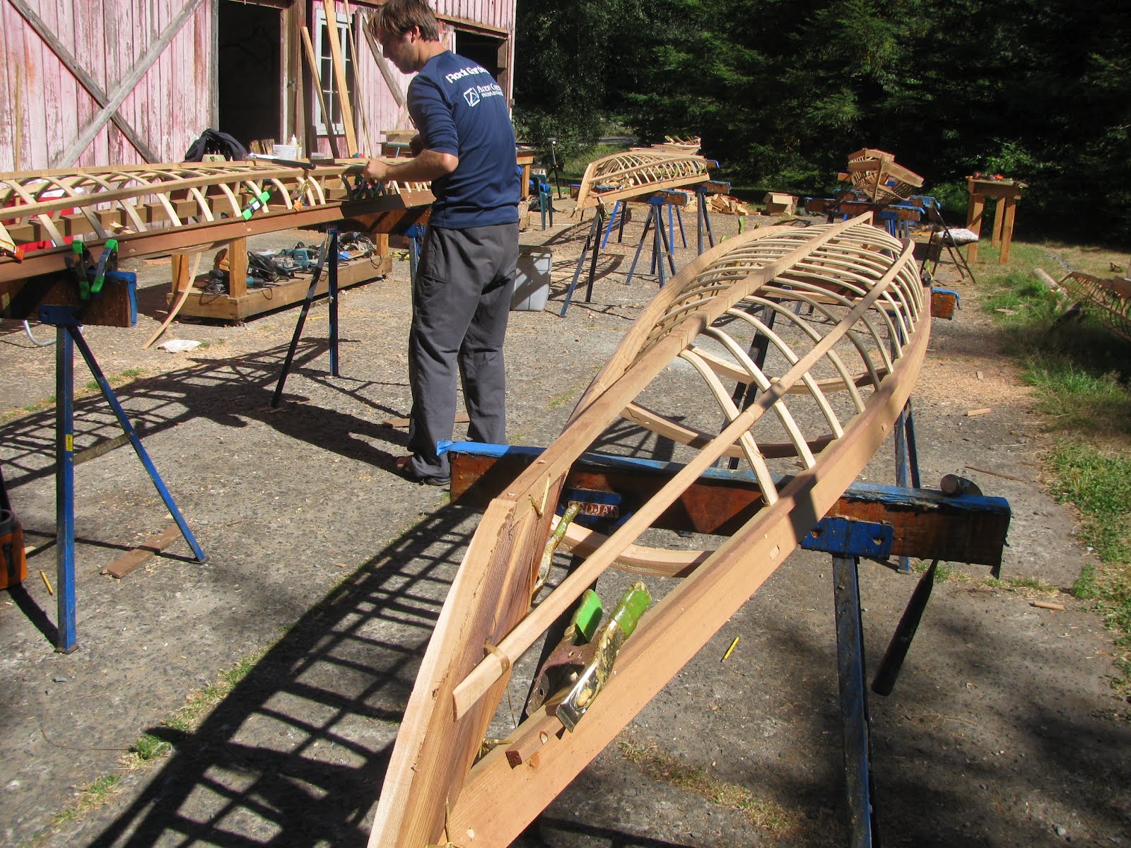 the captain's blog: skin on frame kayak building workshop