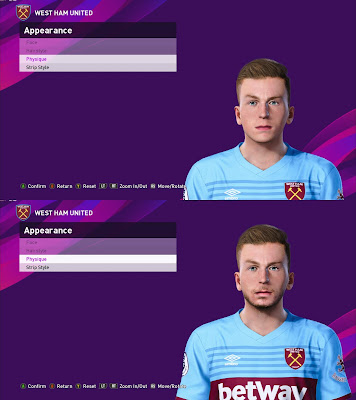 PES 2020 Faces Jarrod Bowen by Davidjm08