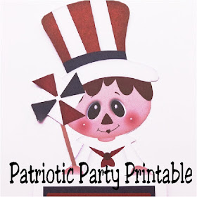 Print this Uncle Sam treat for the perfect party decoration, party invitation, or party treat for your next Patriotic party.