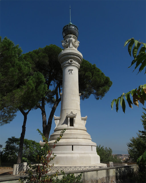 Faro di Roma, Roman Lighthouse or Janiculum Lighthouse by Manfredo Manfredi, Passeggiata del Gianicolo, Rome