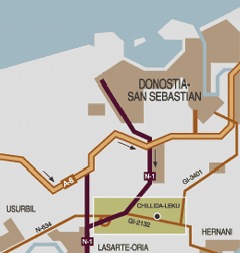 Mapa Chillida Leku
