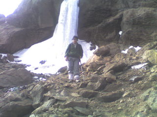 Icefall Damavand Mountain