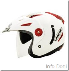 Helm INK Hitam dan Merah
