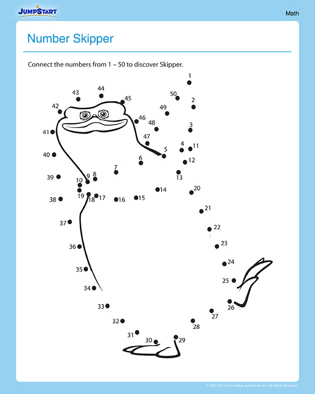 Number Skipper Math Worksheets