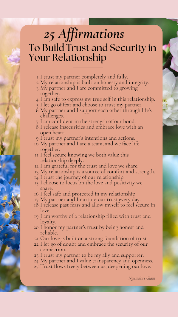 25 Affirmations to Build Trust and Security in Your Relationship
