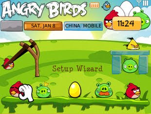 Tema Angry Birds blackBerry 8520