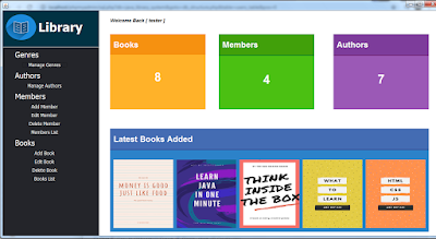Java Library Dashboard