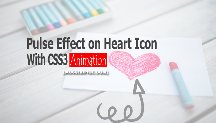 Add Pulse effect on Font Awesome Heart Icon with CSS3 Animation?