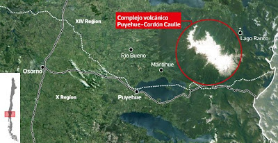 COMPLEJO VOLCANICO DEL MAULE, SUR DE CHILE - MAPA