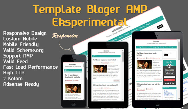 Lonjurnal Template Blogger Responsive Ringan dan SEO Friendly