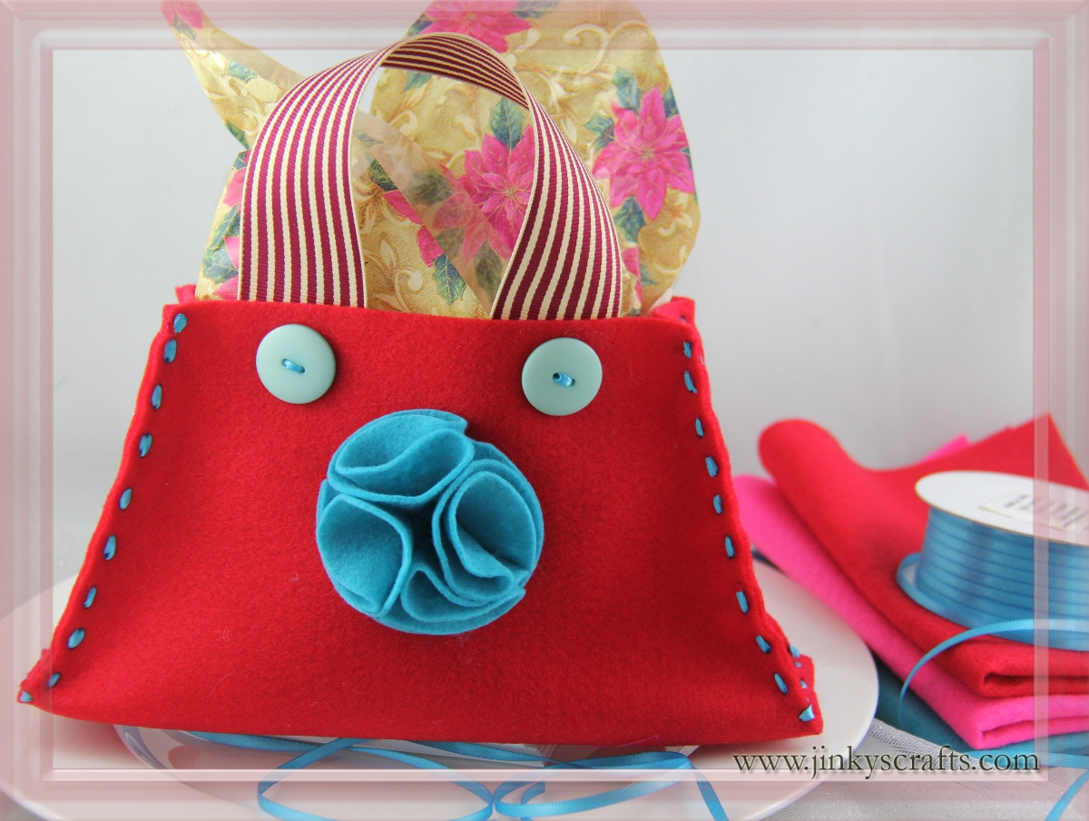 Jinky's Crafts & Designs DIY FELT Goody Bag & Frilly