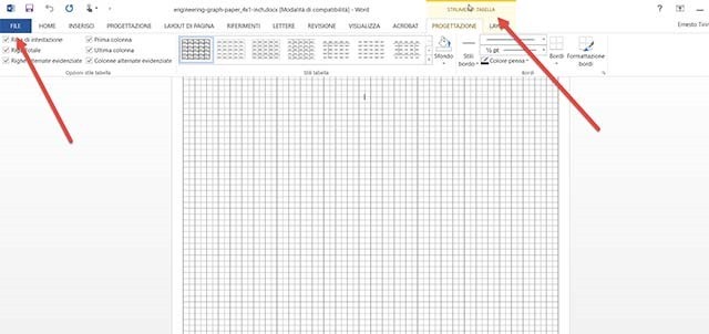 Come Creare Un Documento A Quadretti Con Word E Libre Office Idpcein