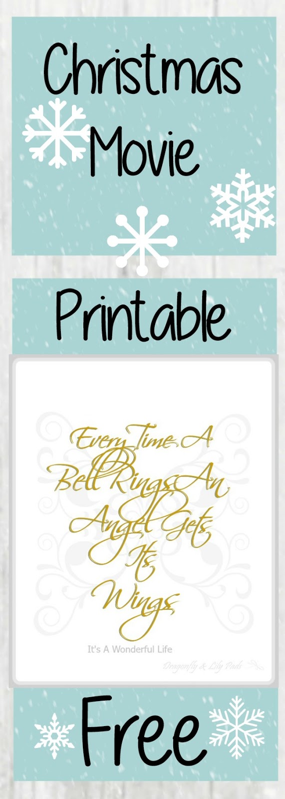 Christmas Movie Free Printable for personal use only