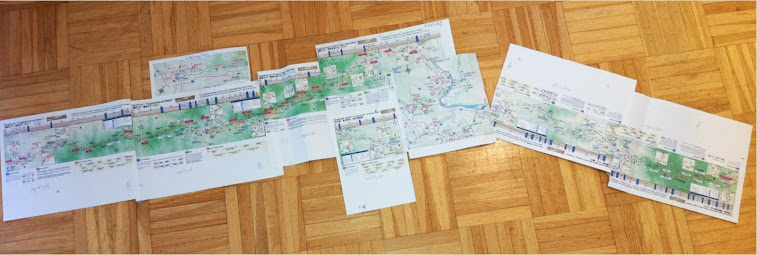 Printed all Kumano Kodo maps from Kumano Tourism Bureau