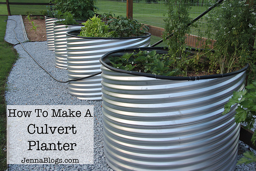 Jenna Blogs: How To Make A Culvert Garden Planter