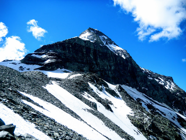 La parete ovest del Pizzo Scalino