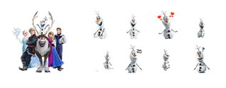 Disney's Frozen Facebook Stickers