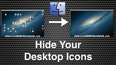 How to Hide Desktop icons in Windows, Mac when not in use