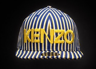 Kenzo Blue/Yellow Stripes Fitted Cap