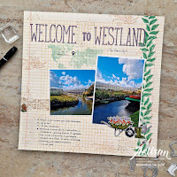 Stampin met Monique, layout, scrapbooking, Artisan Designteam, Artisan Road Trip, Westland, Stampin' Up!